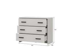 Спальный гарнитур МСП-1 (Ясень Анкор светлый) 1400