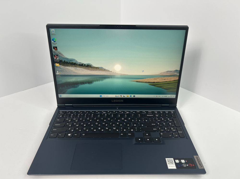 Ноутбук Lenovo Legion 5-15ACH6A (82NW001ERU) 15.6 "/ AMD Ryzen 5 5600H/RAM 16 GB/SSD 512 GB/AMD Radeon RX 6600M 8GB/1920x1080/IPS 165Hz/Windows 11/Подсветка кл-ры:LED/черный. Состояние: Уценка/царапины на матрице и корпусе