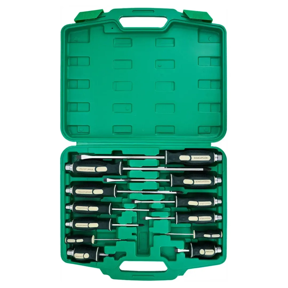 Отвертки ударные, набор 12пр. RockFORCE RF-21311