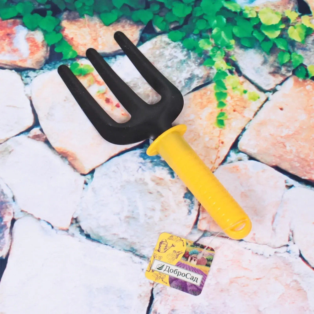 Вилка посадочная «Чиполино» 24см пластиковая ручка ДоброСад