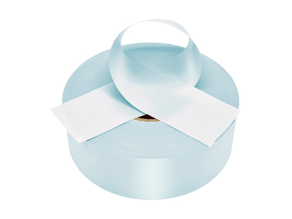 Лента плиссированная для наградных розеток. 051 бледно-голубая