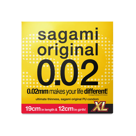 Презервативы полиуретановые увеличенные Sagami Original 002 XL, 1 шт