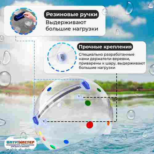 Аттракцион Водный шар ПВХ «Пятнашки», 1.8*1,8*1,8 м