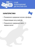 AJO Vet Dieta Struvite Сухой диетический корм для кошек при мочекаменной болезни струвитного типа, 1,5 кг