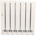 Радиатор биметаллический STOUT Space 500 - 7 секций (подключение боковое, цвет белый)