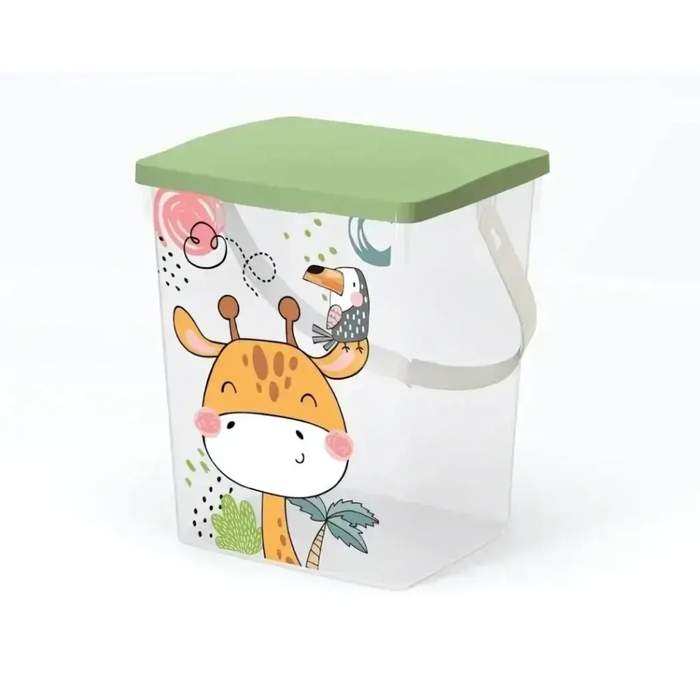 Контейнер для хранения универсальный с ручкой «GIRAFFIX» 19,6*16,7*23см/ 5л