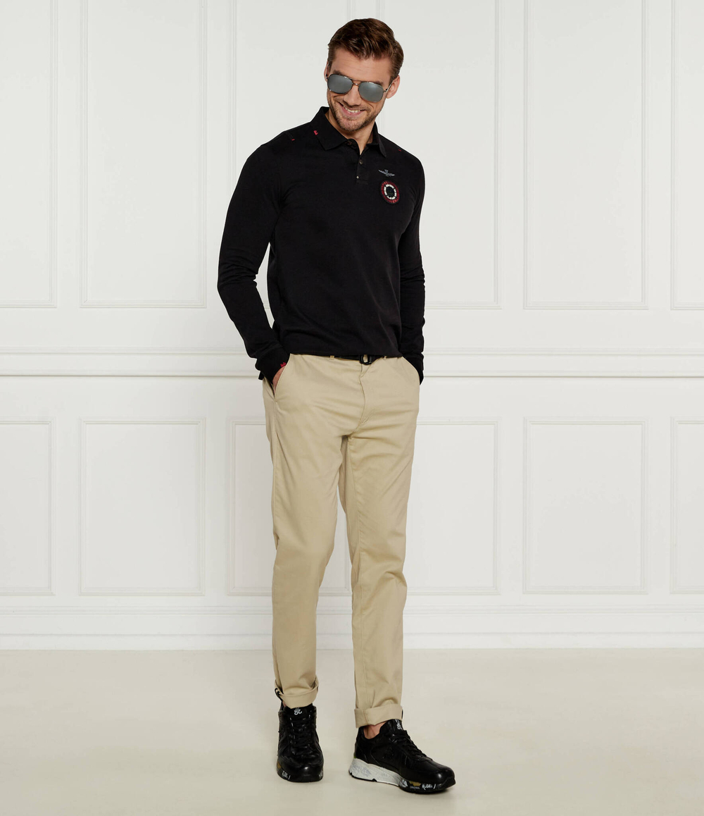 Поло Aeronautica Militare - черный(PO1810J564)