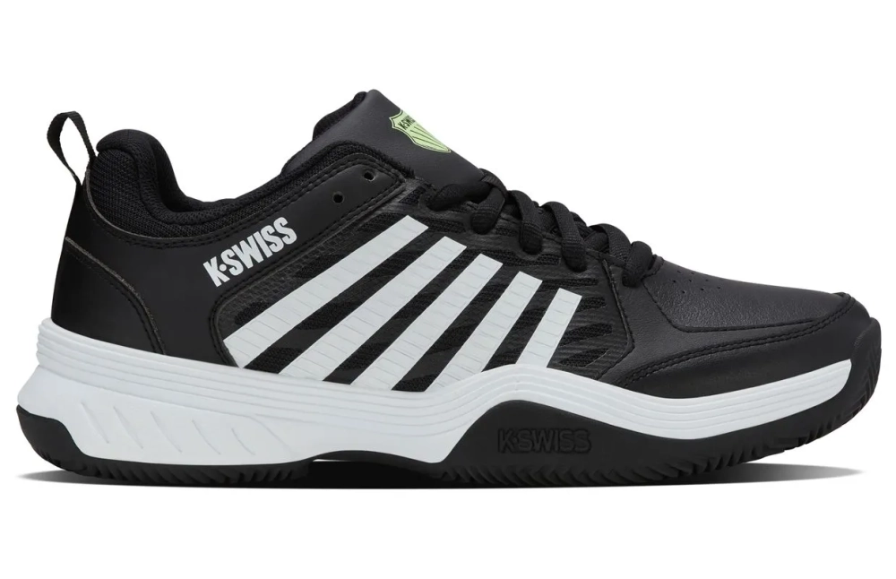 Теннисные кроссовки K-Swiss Court Express 2 Clay - black/white/soft neon green