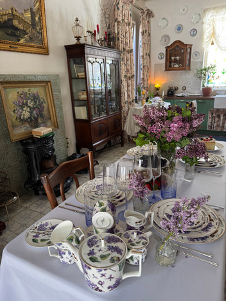 Суповая тарелка First Lady Сирень Победы