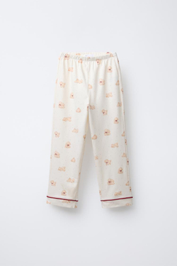 ZARA ПИЖАМА С ПРИНТОМ «ЩЕНКИ», РЫЖЕВАТО-КОРИЧНЕВЫЙ