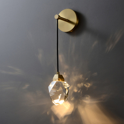 Настенный светильник 9701W brass/clear