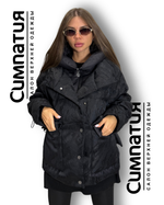 Куртка over size в черном цвете