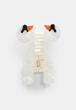 STRADIVARIUS Заколка для волос «Лебедь», белый