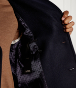 Хлопковое пальто BOSS BLACK - темно-синий(50527932)