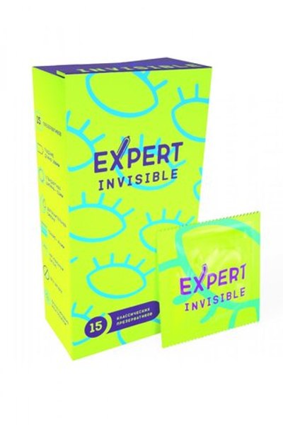 Презервативы Expert Invisible ультратонкие №15