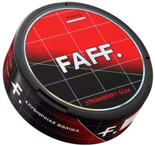 FAFF STRAWBERRY GUM (75 МГ) - КЛУБНИЧНАЯ ЖВАЧКА