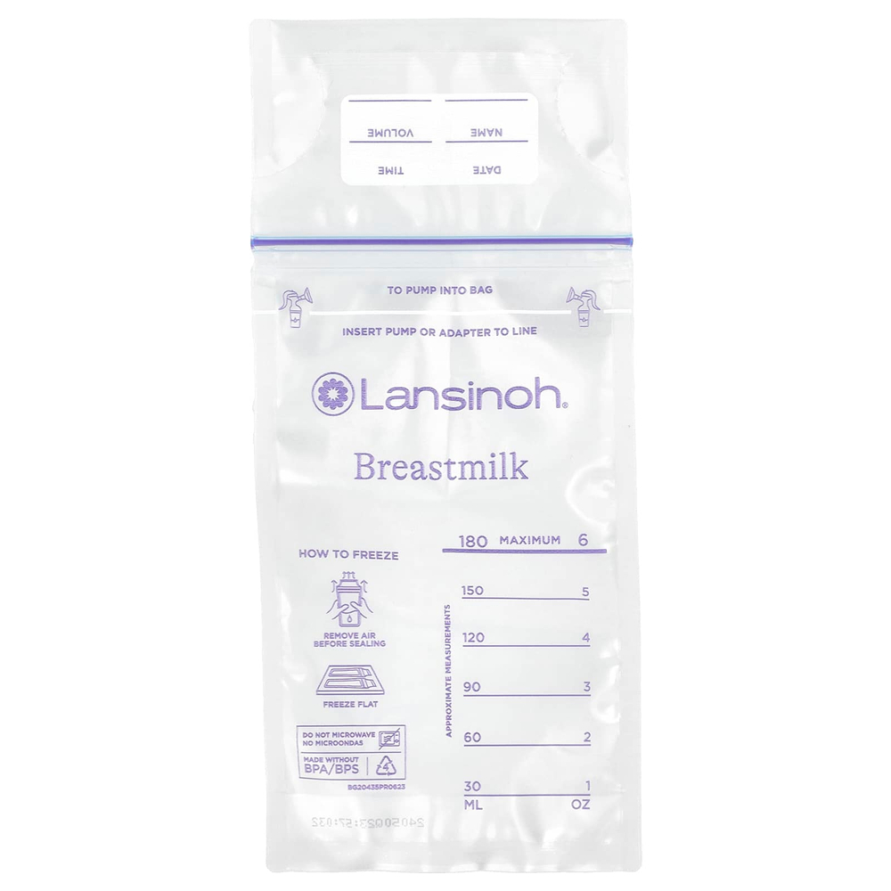 Lansinoh, пакеты для хранения грудного молока, 25 стерильных пакетов