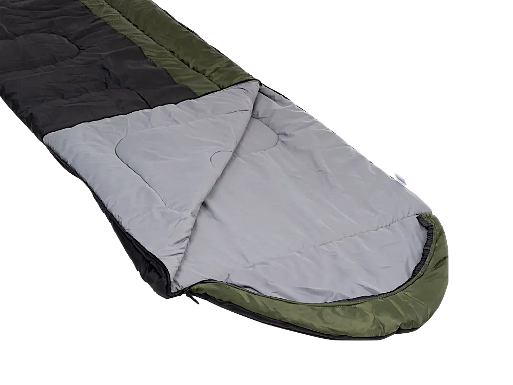 Спальный мешок Одеяло Balmax Alaska Camping Plus series +10/0/-10°C Хаки R 2.30х0.85м 1.8кг BMCP-003 Правый