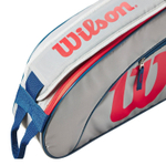 Чехлы для тенниса WILSON JUNIOR 3 GREY RED .