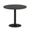 Yalta Стол круглый LT.SPRG-1 Дуб Мали/Металл Черный 900*900*750