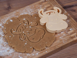Форма-вырубка для печенья "Бычок" 10х9 см