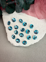 Риволь Rivoli 8 мм, Dark aquamarine