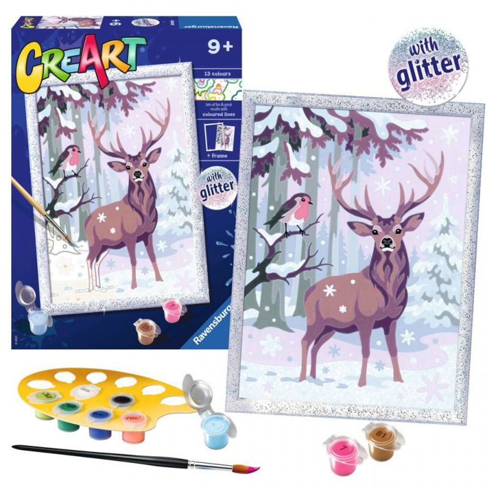 Ravensburger - CreArt Книжка-раскраска для детей Зимние друзья 200788