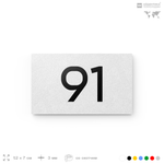 Табличка с номером 91 на дверь квартиры, для офиса, кабинета, аудитории, склада, белая 120х70 мм, Айдентика Технолоджи