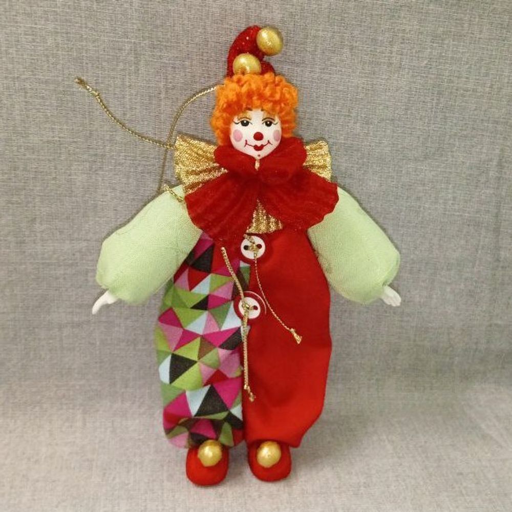 Ёлочная игрушка Рыжий клоун
