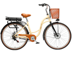 Электровелосипед 27.5" TIMETRY D905 7ск. 36V 10.4AH  бежевый