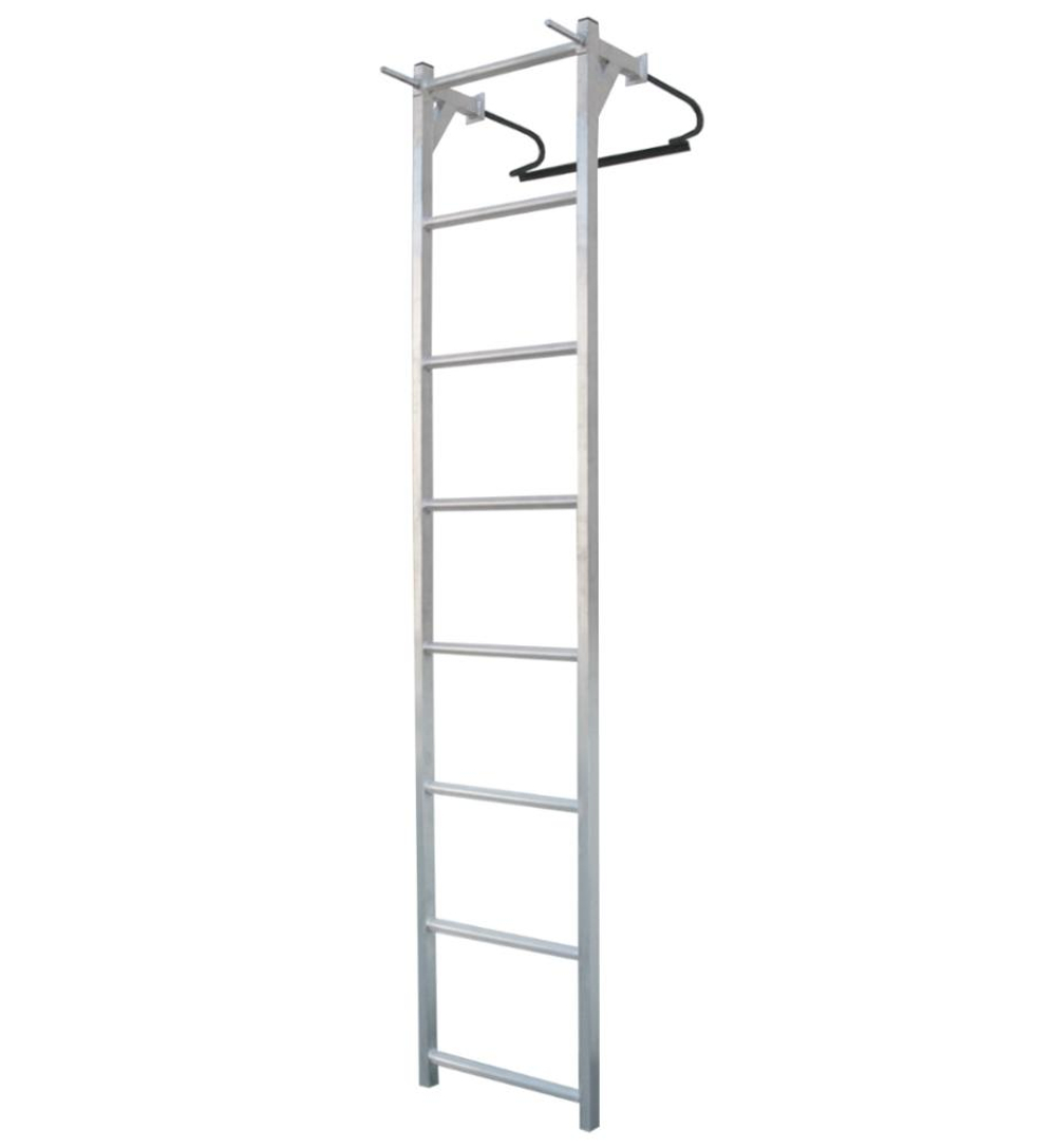 Лестница навесная алюминиевая со стальными кронштейнами MEGAL ЛНАстк - 5,0 (450)