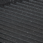 Сковорода-гриль алюминий, 26 см, антипригарное покрытие, Vari, Каменная, черная, EVKB-36126