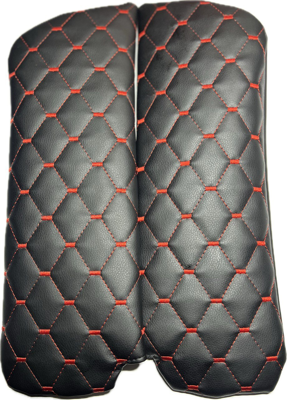 Чехлы на козырьки ВАЗ 2104, 2105, 2107 (красная нить Рубин)