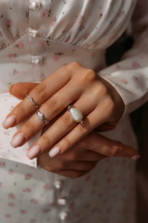 Фаланговое кольцо "Мятое" (незамкнутое)