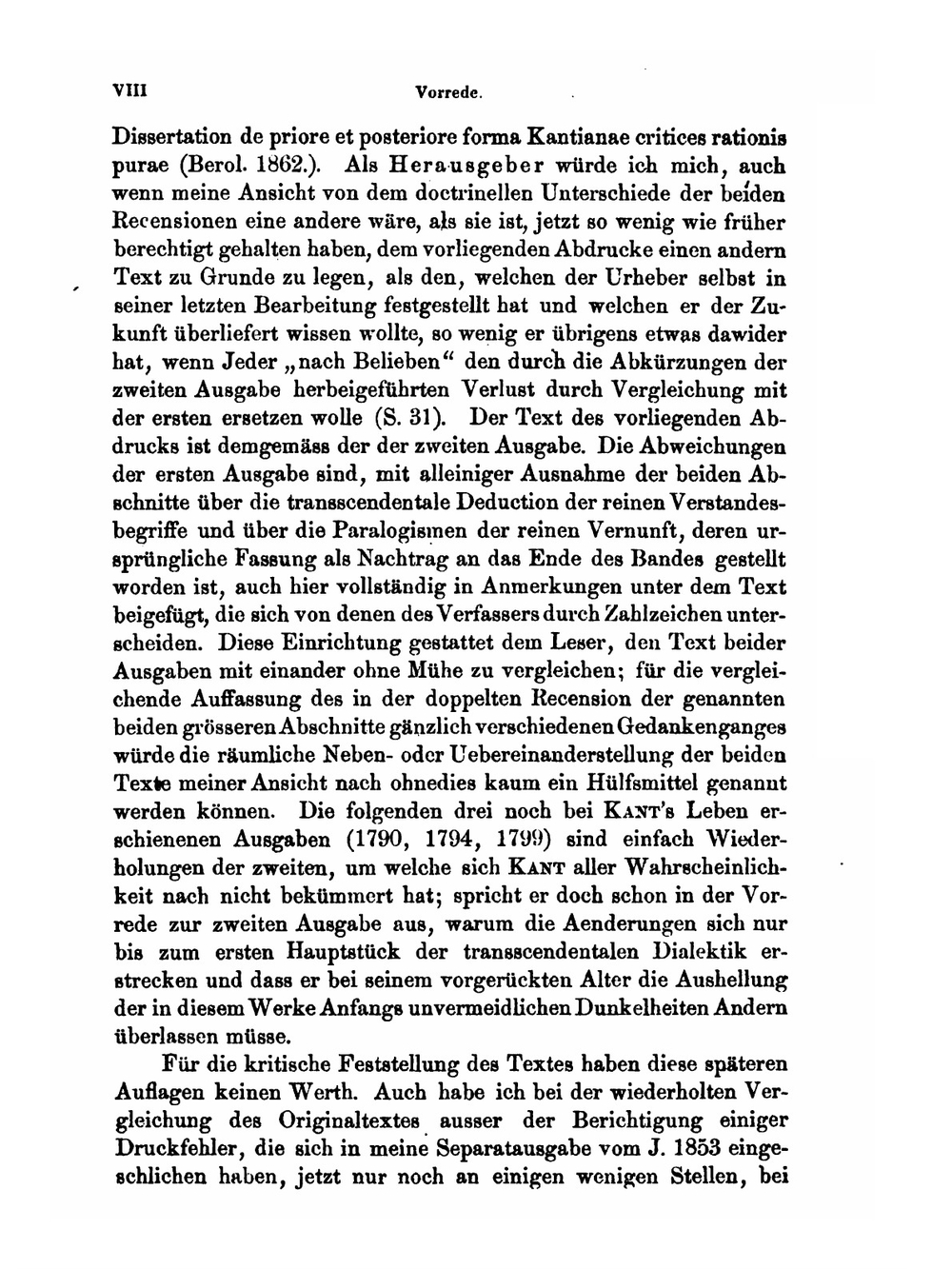 Kritik Der Reinen Vernunft | I. Kant