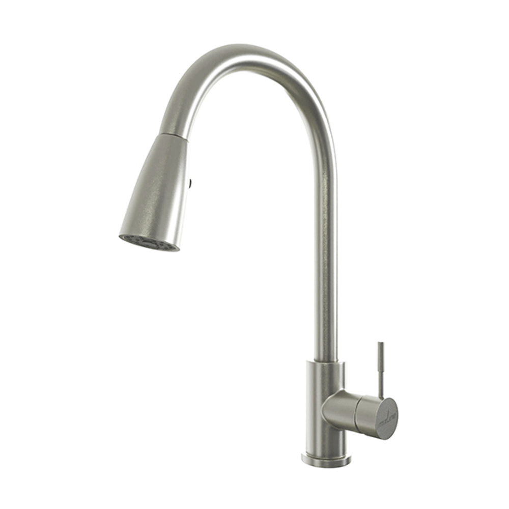 Смеситель для кухни 35k MIXLINE MLSS-0323 выдвижная лейка (длина выдвиж. шланга 1,6м)