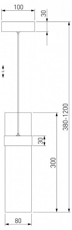 Подвесной светильник Eurosvet Lumen 50244/1 LED хром/дымчатый