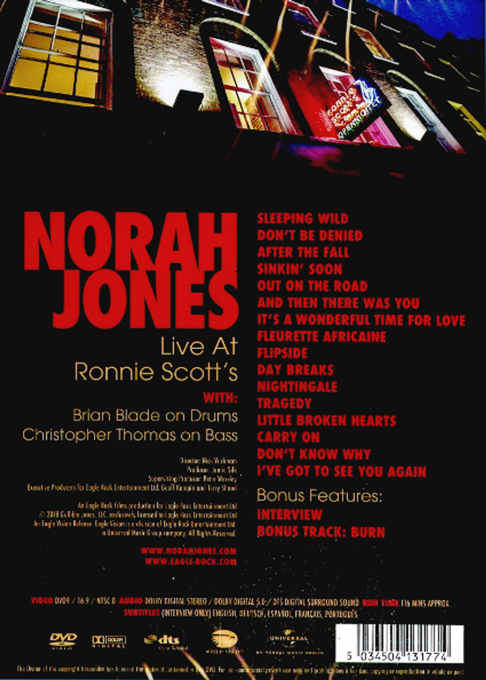 Norah Jones / Live At Ronnie Scott's (DVD)