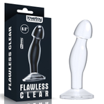 Прозрачная анальная втулка Flawless Clear - 16,5 см. (Цвет: прозрачный)