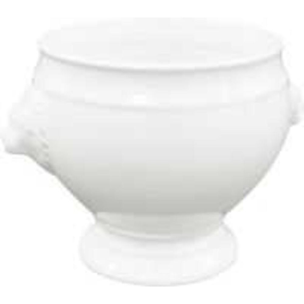 Бульонница 450 мл d 11 см h10,5 см белая фарфор горшочек "Лев" P.L. Proff Cuisine [3]