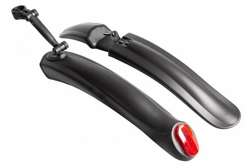 Крылья 24"-26" XGNB-078 пластиковые чёрные полуфэтбайк