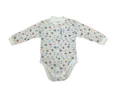 Боди с длинным рукавом на кнопках из кулирки (100% хлопок) на рост 86 см