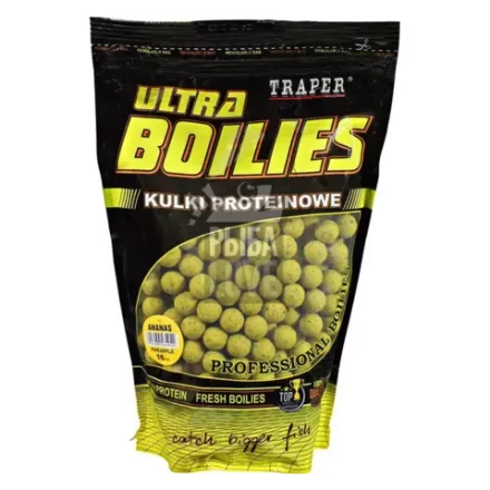 Бойлы Traper Ultra Ананас 1кг/12мм протеиновые шарики