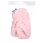 Варежки женские с мягким ворсом «Zima», цвет пудровый, эластичный манжет 6см, на шнурке, цвет английская пудра, 12,5*26см, ( пакет с подвесом)