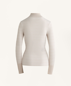 Oysho Бесшовная термофутболка с геометрическим узором Base Layer, светлый серо-коричневый