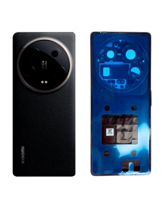 Задняя крышка для Xiaomi Mi 14 Ultra (Черная) со стеклом камеры