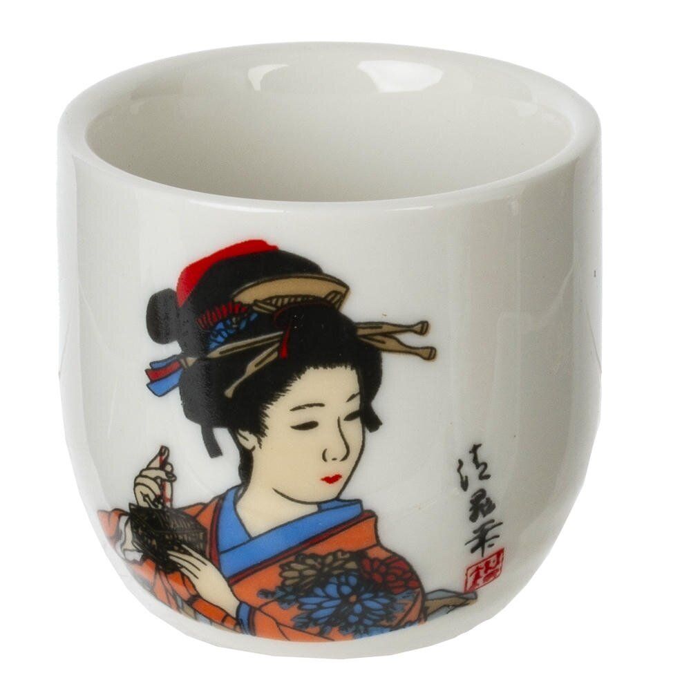 GAEM Набор для саке: графин 140 мл и 4 стакана 35 мл, L18,5 W7 H15 см