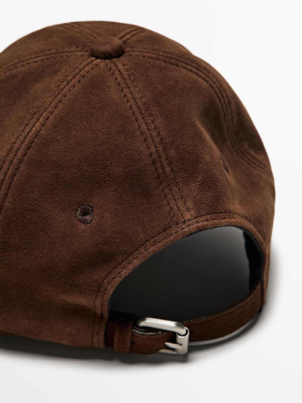 Massimo Dutti Замшевая кепка, коричневый