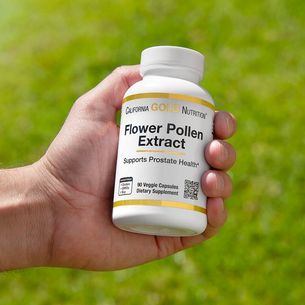 California Gold Nutrition, смесь экстрактов цветочной пыльцы, 90 растительных капсул