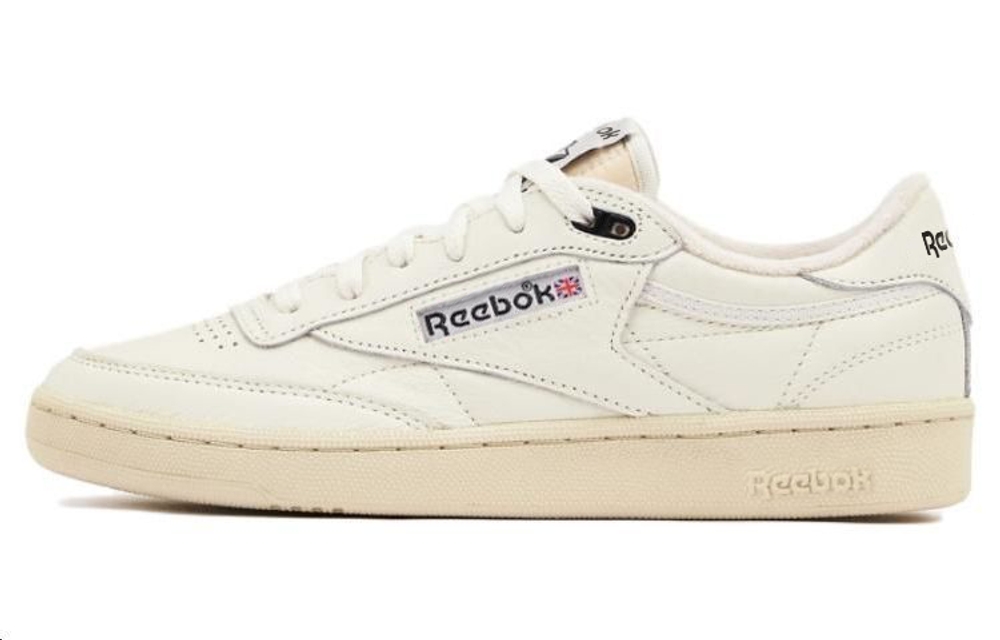 Reebok Club C comfortable non-slip wear-resistant low-top sneakers for men and women the same beige